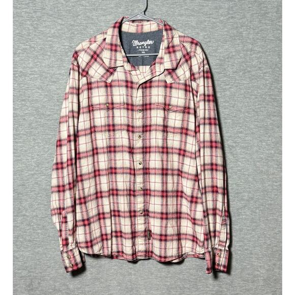 Wrangler Other - Wrangler Retro Premium Men Linen Western Snap Pearl Long Sleeve Linen Cowboy